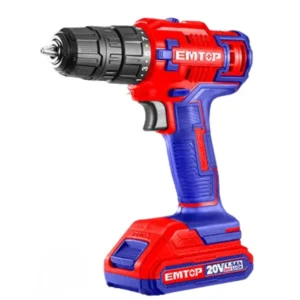 EMTOP 20V Cordless Drill Driver with 1.5Ah Battery